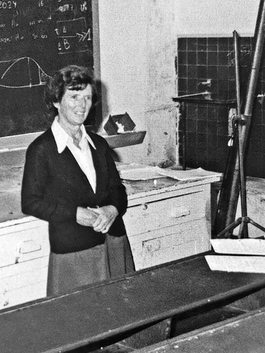 Deirdre ‘Gigi’ Mulcahy von Hildebrand. (Destacada profesora de inglés y de literatura inglesa en los inicios de Los Andes, que también trabajó en el área administrativa de la recién fundada Universidad). Foto: Historia de la U. de los Andes. Tomo III, p. 129.