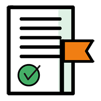 Icono de directrices y lineamientos
