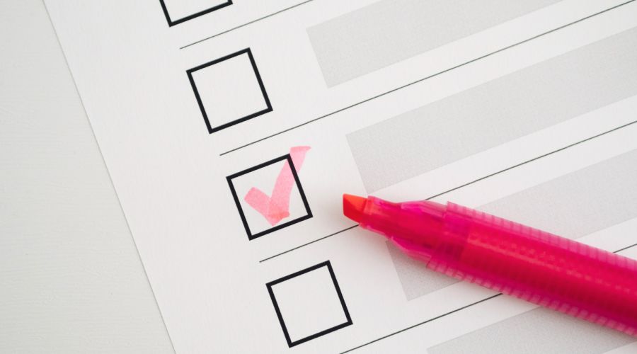 hojas con casillas de checkbox